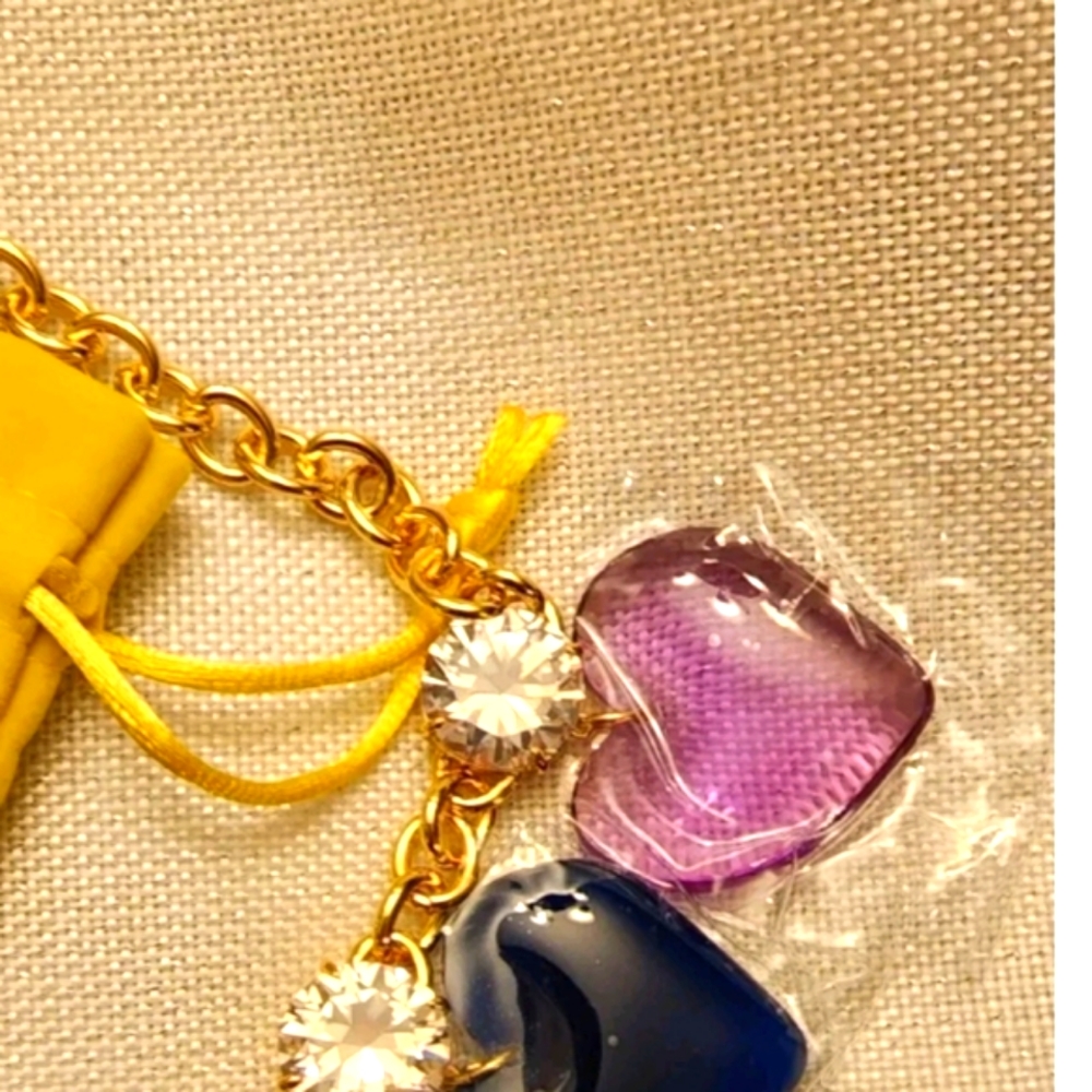 Kurt Geiger London Heart Charm Statement Necklace New - Picture 4 of 5